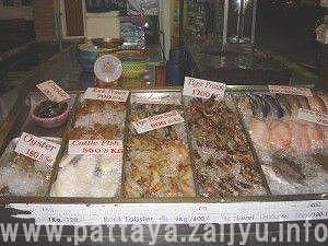 シーフードがずらり